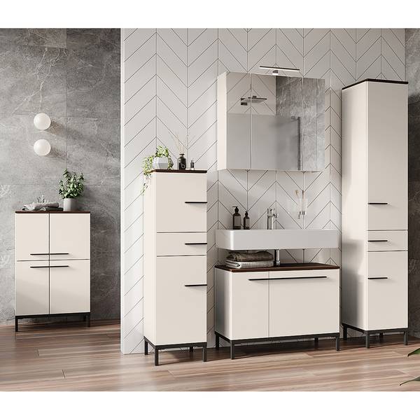 Badkamerset Yonkers V (5-delig) inclusief verlichting - kasjmier