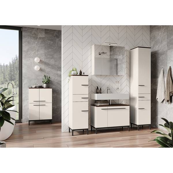 Badkamerset Yonkers V (5-delig) inclusief verlichting - kasjmier