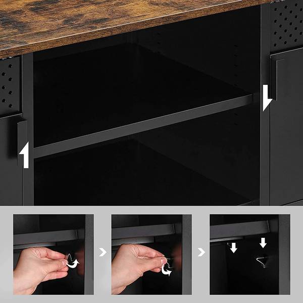 Meuble TV Ferris Wheel Marron / Noir