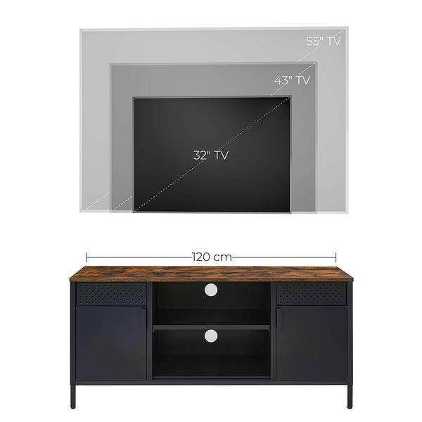 Meuble TV Ferris Wheel Marron / Noir