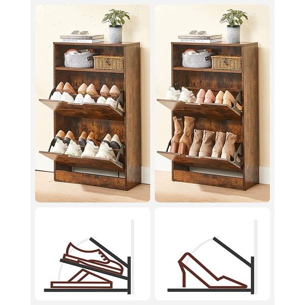 Schuhkipper Montcel Braun - Höhe: 102 cm
