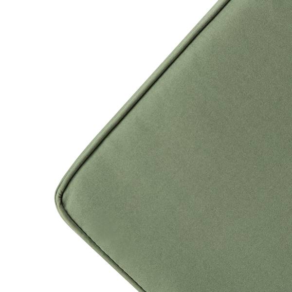 Loungesofa LEXI 3-teilig Webstoff / Akazie massiv - Helles Olivgrün