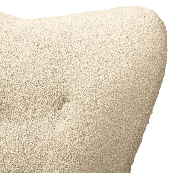 Sessel BRAZIL Bouclé Stoff Nola: Beige - Hellbraun - Ohne Hocker
