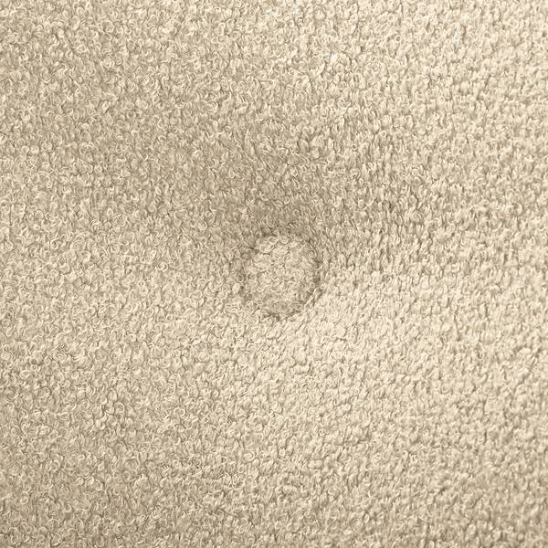 Sessel BRAZIL Bouclé Stoff Nola: Beige - Hellbraun - Ohne Hocker