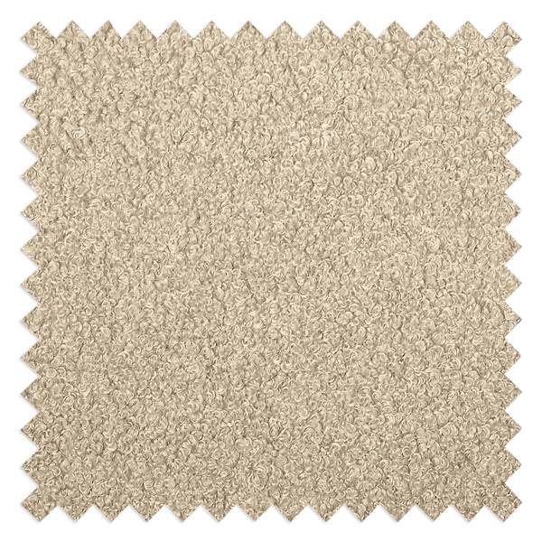 Sessel BRAZIL Bouclé Stoff Nola: Beige - Hellbraun - Ohne Hocker