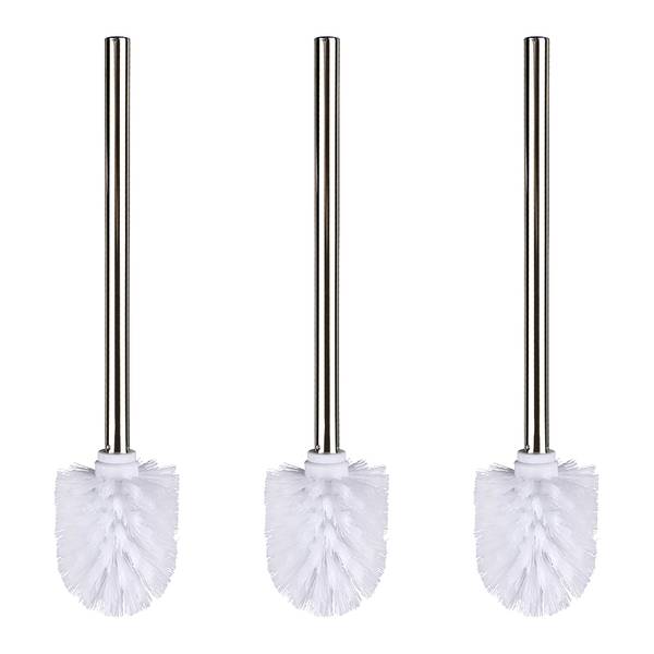 WC-Bürste Slussen (3er-Set) Edelstahl / Kunststoff - Weiß