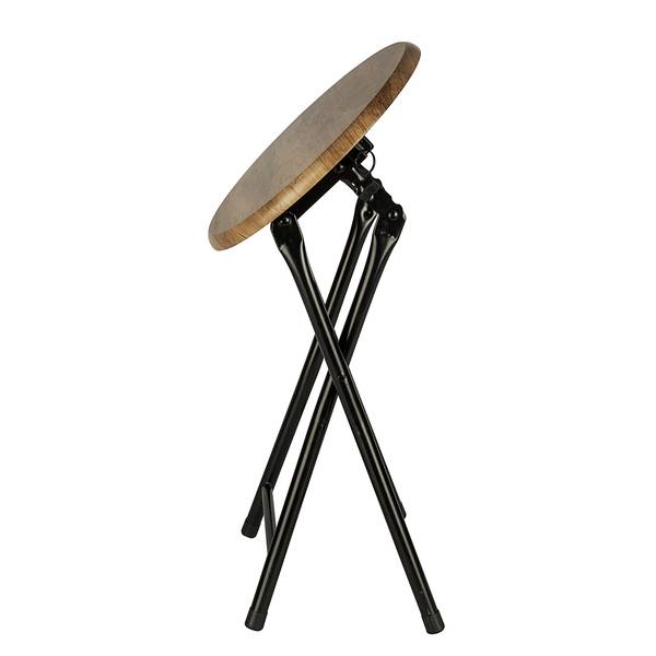 Pflanzenhocker Forio Stahl - Braun / Schwarz