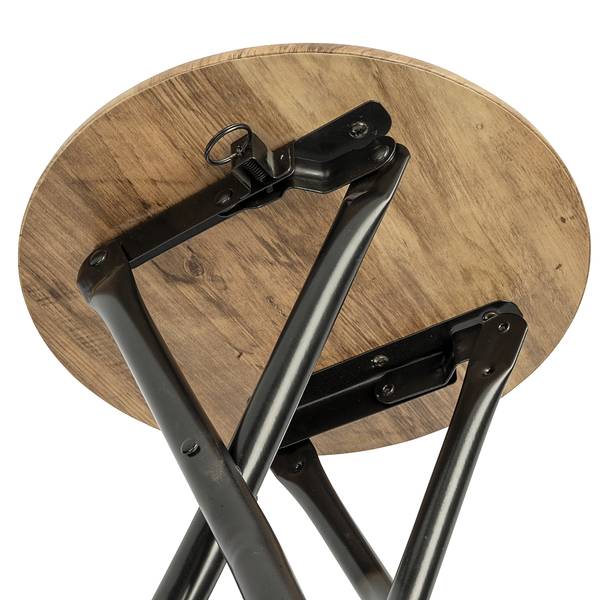 Pflanzenhocker Forio Stahl - Braun / Schwarz