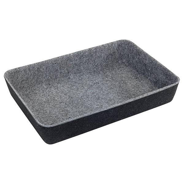 Schubladen-Organizer Filz (7-teilig) Polyester - Schwarz / Grau