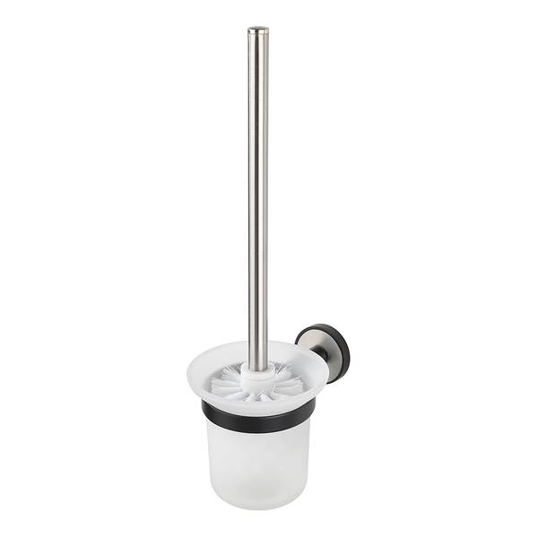 WC-Garnitur Udine Edelstahl / Glas - Matt