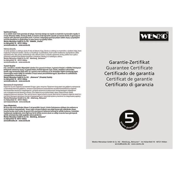 WC-Garnitur Sulmona Edelstahl / Polypropylen - Silber