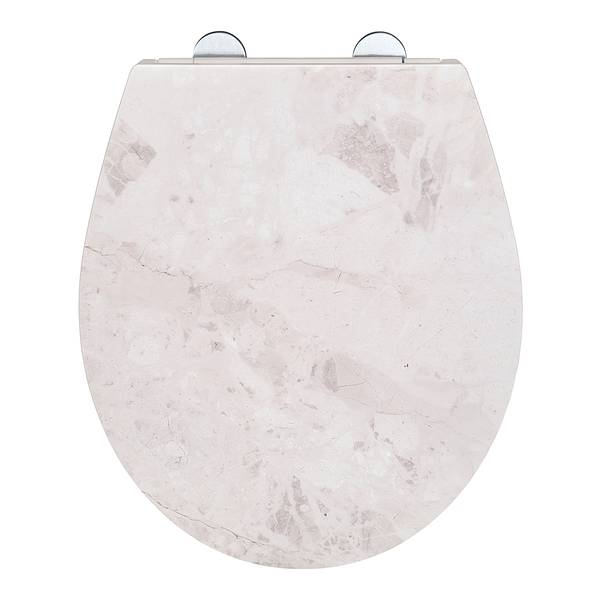 Abattant WC Marbre Blanc Duroplast - Multicolore