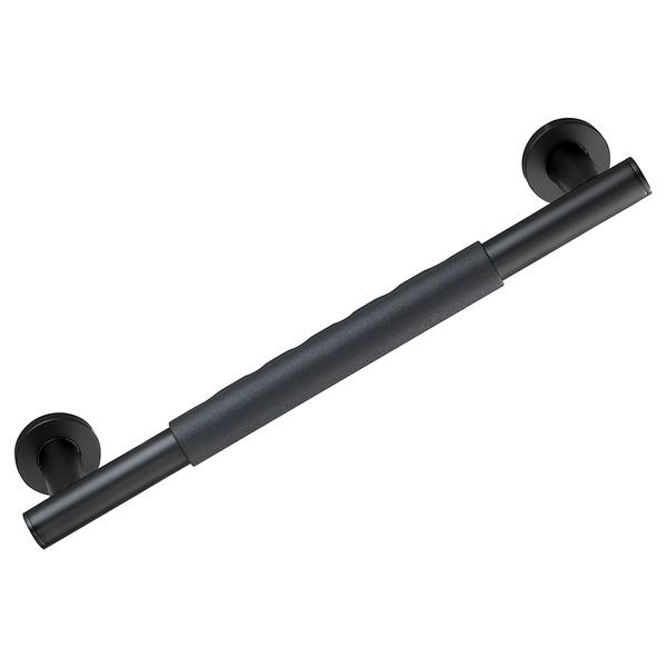 Wandhaltegriff Secura II Silikon / Edelstahl - Schwarz - Breite: 41 cm