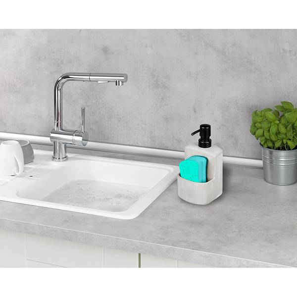 Spülmittelständer Festival Beton / Kunststoff - Grau