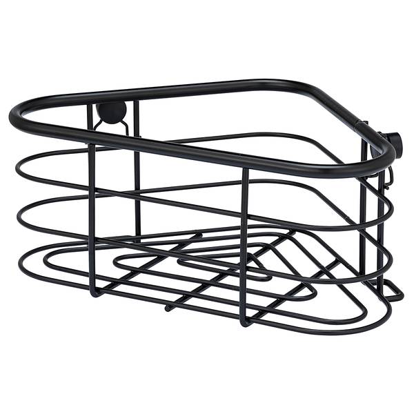 Étagère d'angle Trestina Acier inoxydable - Noir