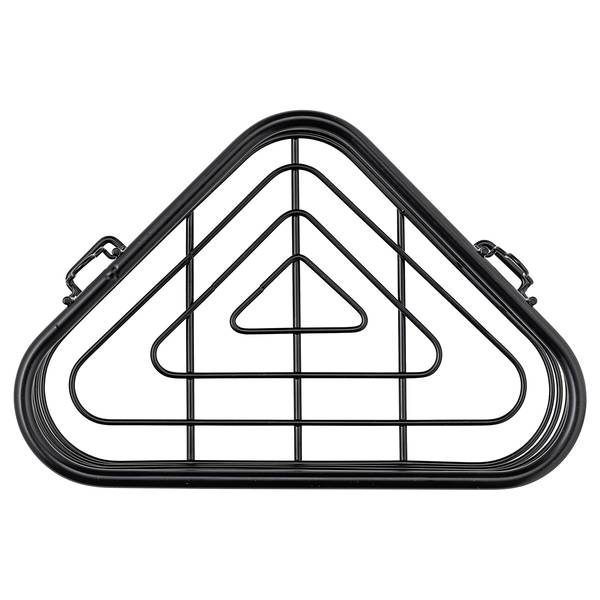 Étagère d'angle Trestina Acier inoxydable - Noir