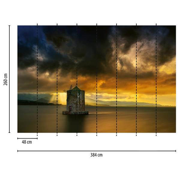 Fotomurale Mulino Tessuto non tessuto -  3,84cm x 2,6cm