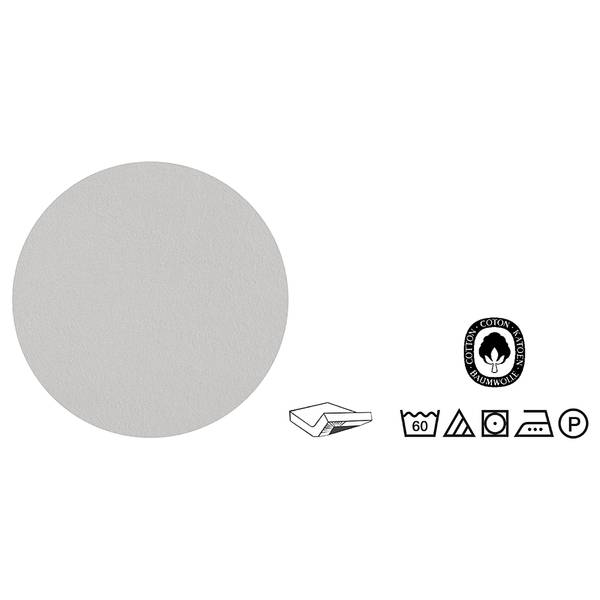 Feinbiber Spannbetttuch 0002744 Baumwolle - Lichtgrau - 140-160 x 200 cm