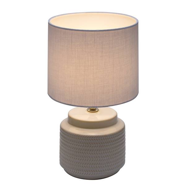 Tischleuchte Bright Soul Mischgewebe / Keramik - 1-flammig