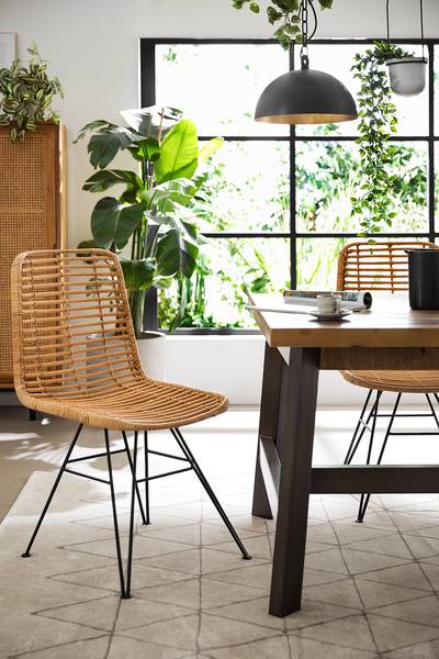 Sedia HACIENDA Rattan - Marrone