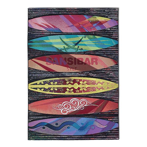 In-/ Outdoorteppich Rantum Beach 016 Kunstfaser - Mehrfarbig - 60 x 100 cm