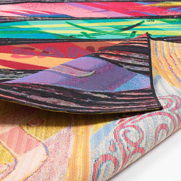 In-/ Outdoorteppich Rantum Beach 016 Kunstfaser - Mehrfarbig - 60 x 100 cm