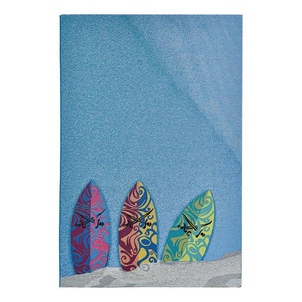 In-/ Outdoorläufer Rantum Beach 018 Kunstfaser - Blau / Mehrfarbig