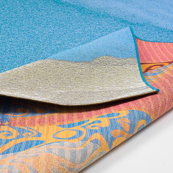 In-/ Outdoorläufer Rantum Beach 018 Kunstfaser - Blau / Mehrfarbig