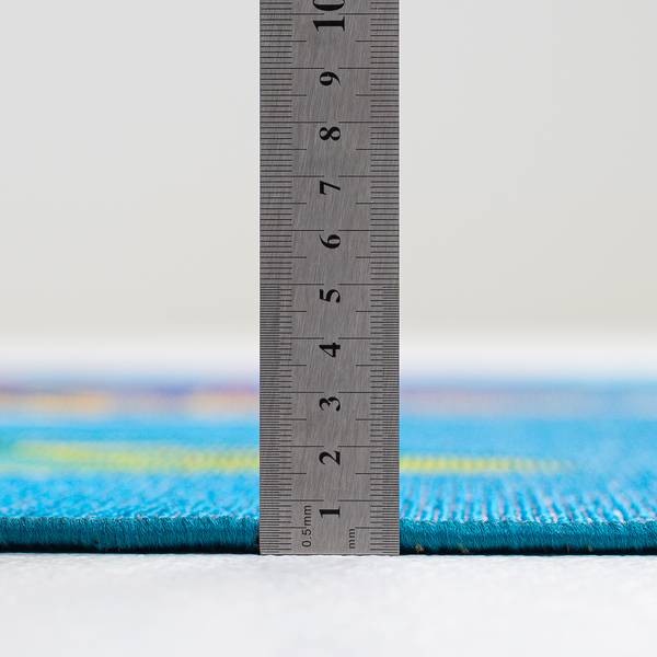 In-/ Outdoorläufer Rantum Beach 018 Kunstfaser - Blau / Mehrfarbig