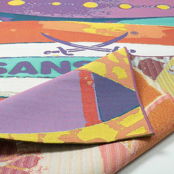 In-/ Outdoorteppich Rantum Beach 020 Kunstfaser - Mehrfarbig - 60 x 100 cm