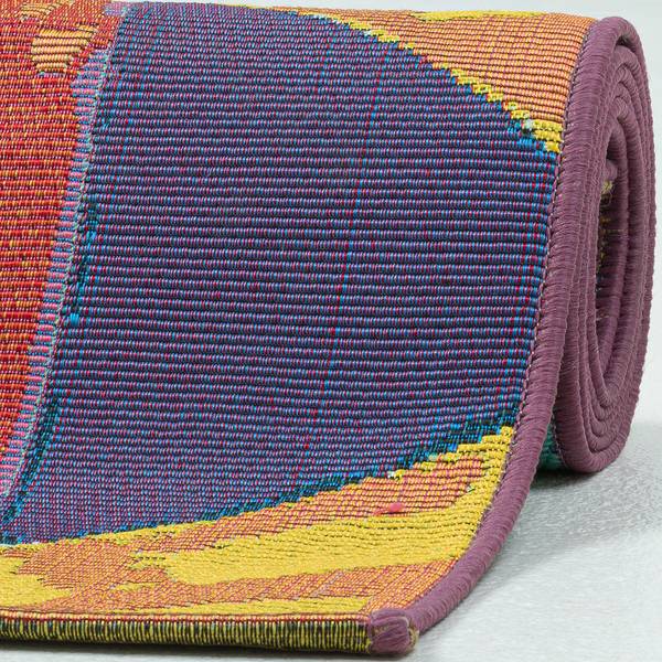 In-/ Outdoorteppich Rantum Beach 020 Kunstfaser - Mehrfarbig - 60 x 100 cm