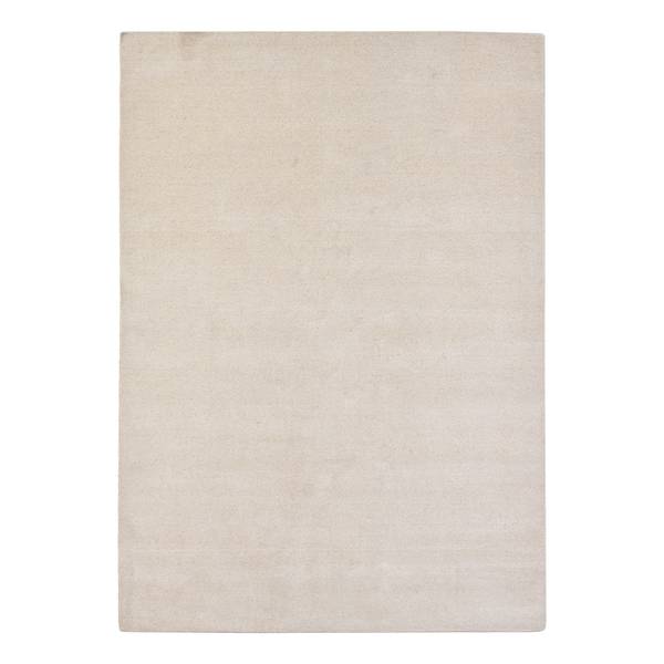 Wollteppich List Schurwolle - Creme - 70 x 140 cm