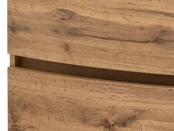 Badezimmerset Verciano X (4-teilig) Inklusive Beleuchtung - Wotaneiche Dekor