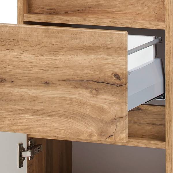 Badezimmerset Verciano X (4-teilig) Inklusive Beleuchtung - Wotaneiche Dekor