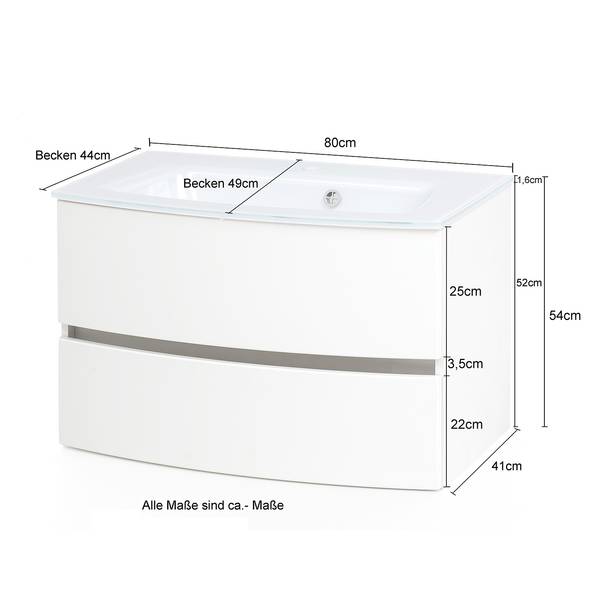 Badezimmerset Verciano X (4-teilig) Inklusive Beleuchtung - Wotaneiche Dekor