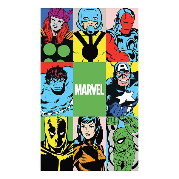 Fototapete Marvel PowerUp Team Vlies - Mehrfarbig