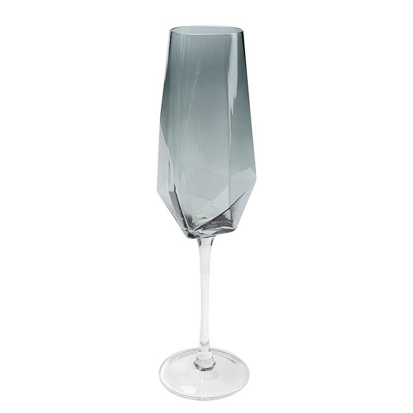 Sektglas Diamond Smoke (4er-Set) Glas - Transparent / Grau