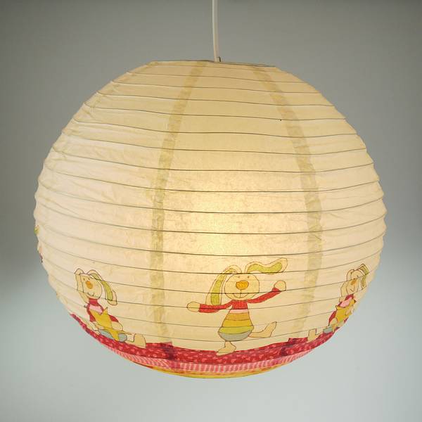 Kinderkamerlamp Rainbow Rabbit I papier/ijzer - 1 lichtbron
