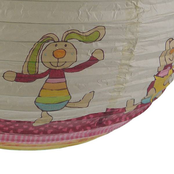 Kinderkamerlamp Rainbow Rabbit I papier/ijzer - 1 lichtbron