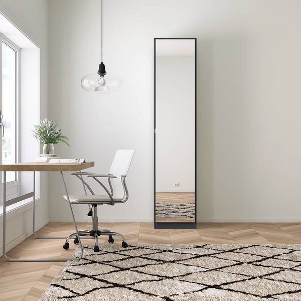 Drehtürenschrank KiYDOO I Graumetallic - 47 x 197 cm