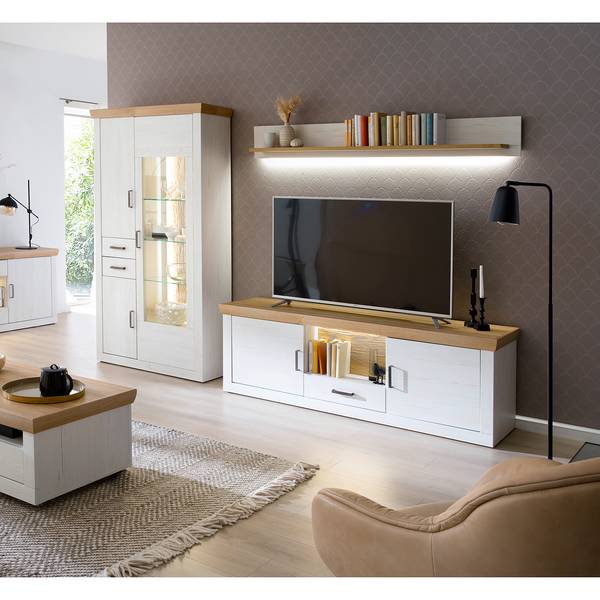 Wandboard Marnay Pinie Weiß Dekor / Eiche Grandson Dekor