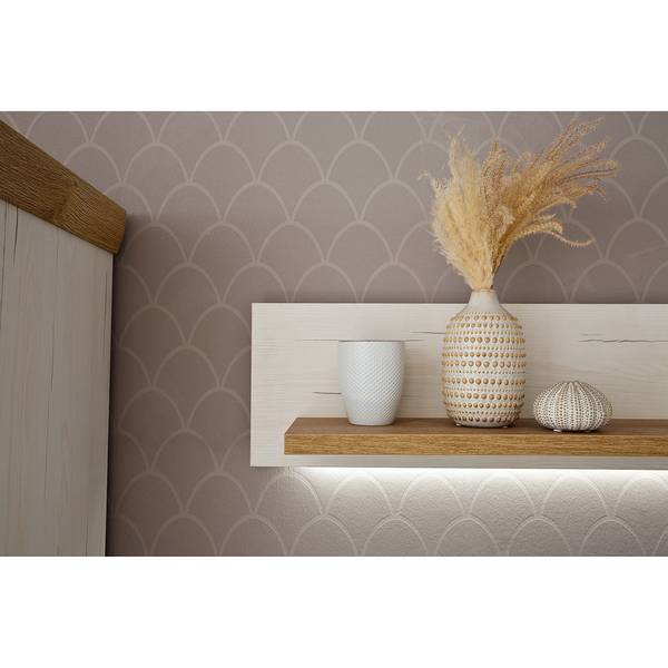 Wandboard Marnay Pinie Weiß Dekor / Eiche Grandson Dekor