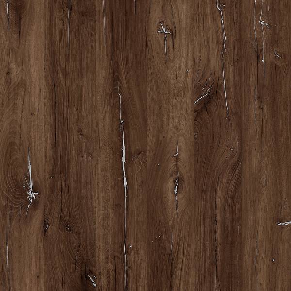 Letto Kalbarri Effetto quercia scuro / Argento - 180 x 200cm