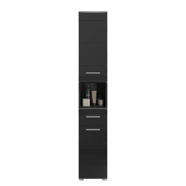 Hoge kast Collie hoogglans zwart/zwart