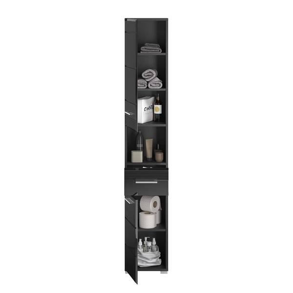 Hoge kast Collie hoogglans zwart/zwart