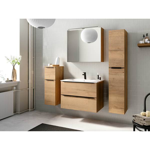 Waschtisch MYBA II Eiche Dekor - Breite: 80 cm