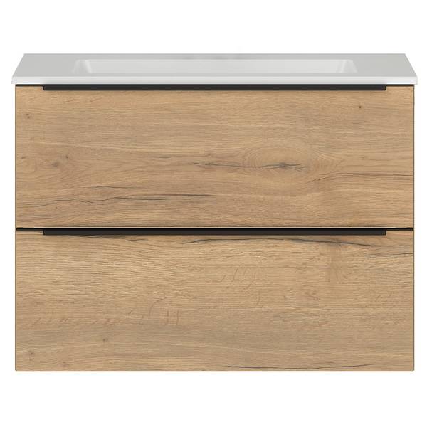 Waschtisch MYBA II Eiche Dekor - Breite: 80 cm