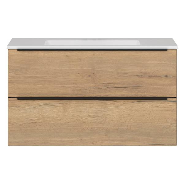 Waschtisch MYBA II Eiche Dekor - Breite: 100 cm