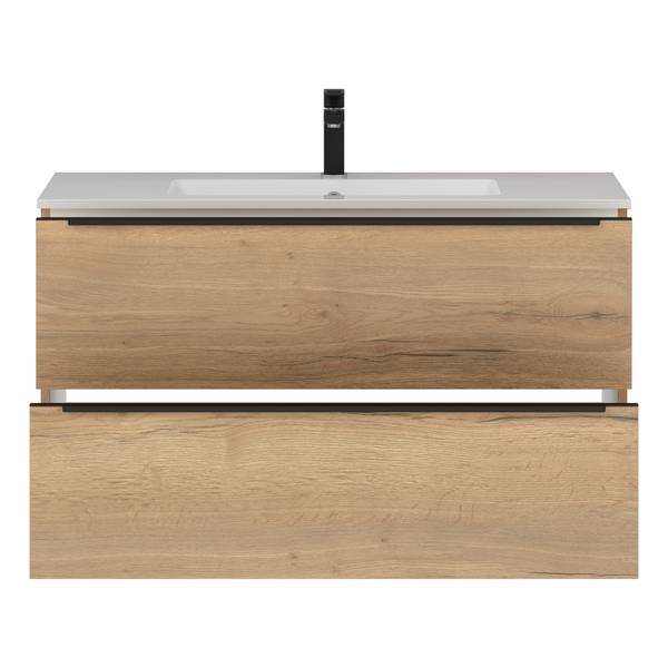 Waschtisch MYBA II Eiche Dekor - Breite: 100 cm