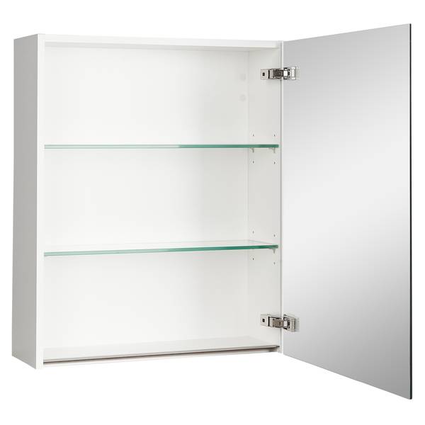 Badezimmerset MYBA III (2-teilig) Inklusive Beleuchtung - Weiß - Breite: 60 cm